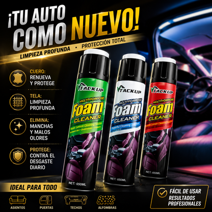 Limpiador de interiores para autos y muebles
